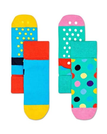 2-Pack Big Dot Anti-Slip Socks