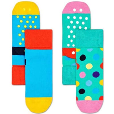 2-Pack Big Dot Anti-Slip Socks