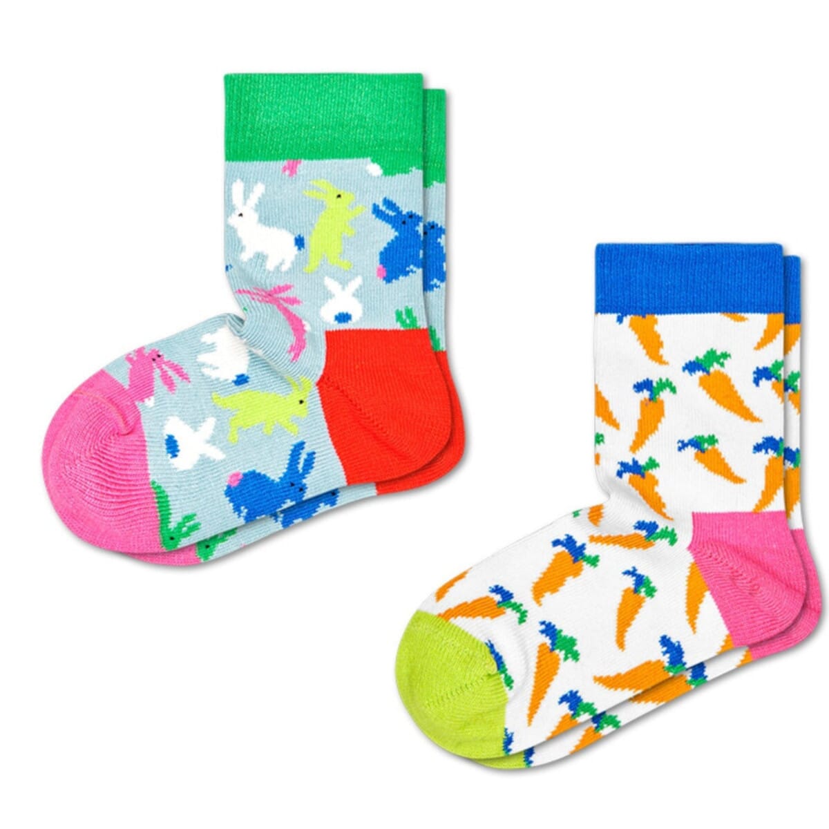 2-pack Bunny Crew Length Socks For Kids