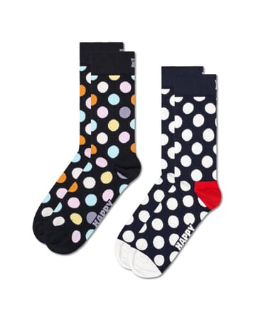 2-pack Classic Big Dot Crew Length Socks For Women And Men