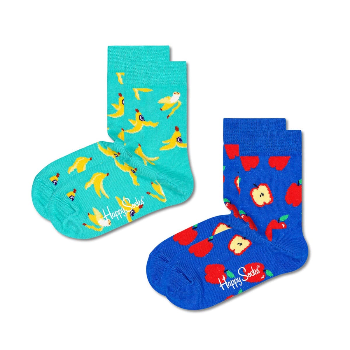 2-pack Fruit Design Crew Length Socks For Kids