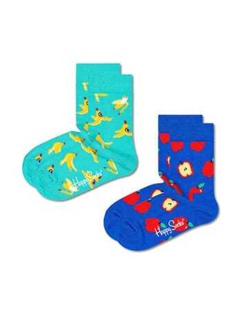 2-pack Fruit Design Crew Length Socks For Kids