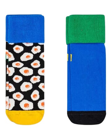 2-Pack Sunny Side Up Anti-Slip Socks