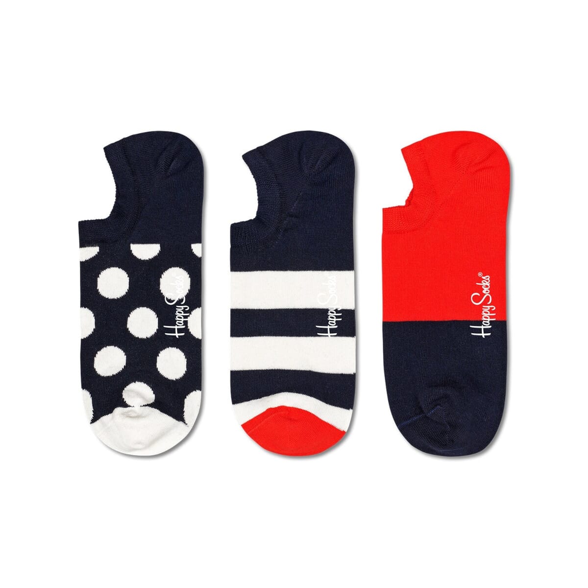  3-Pack Big Dot Loafer Socks for Women and Men