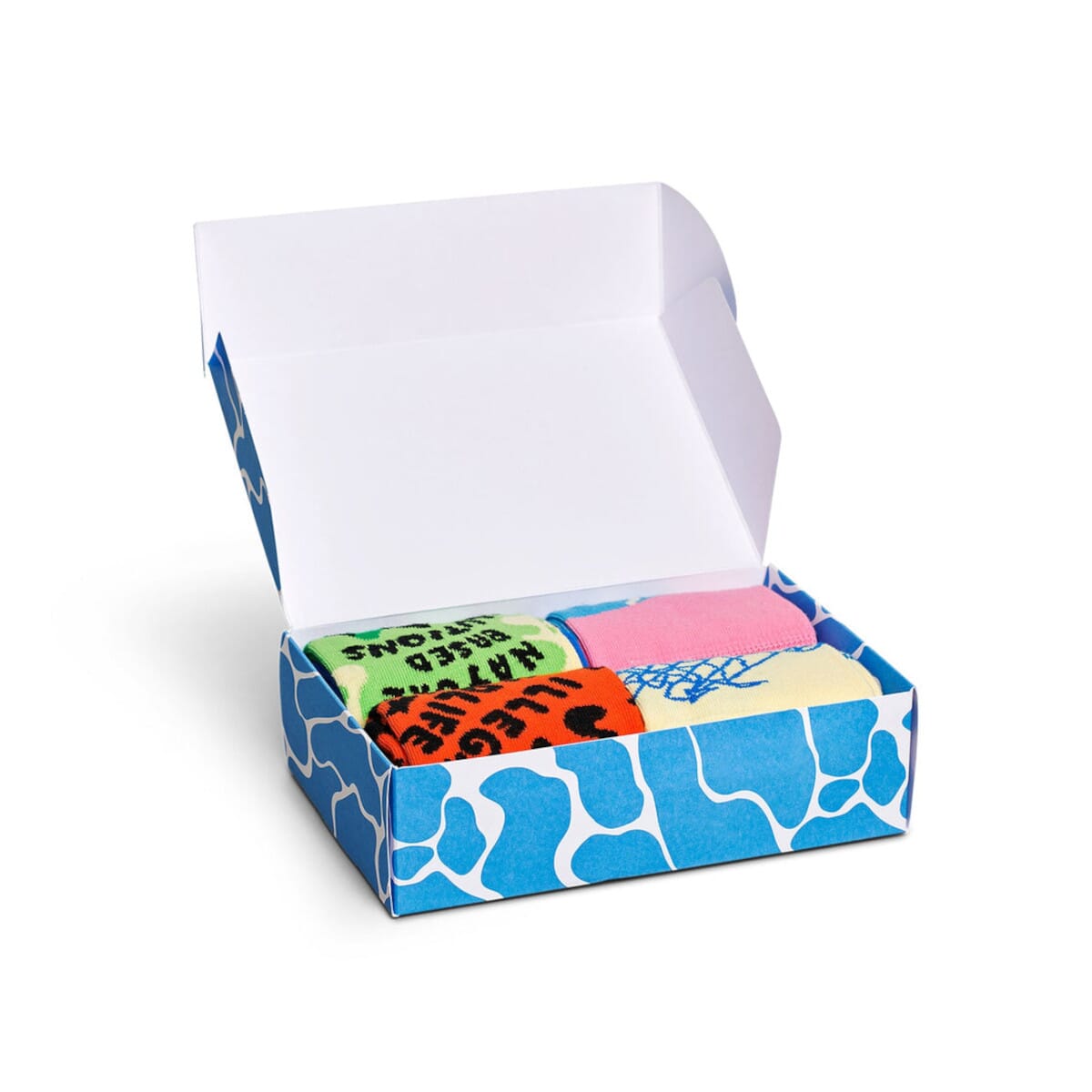 4-pack Wwf Crew Length Socks Gift Set For Women And Men