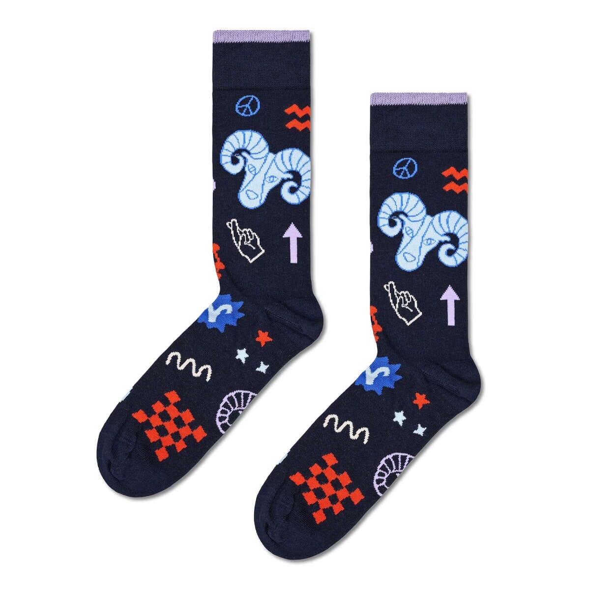 Aries Crew Length Socks for Women and Men