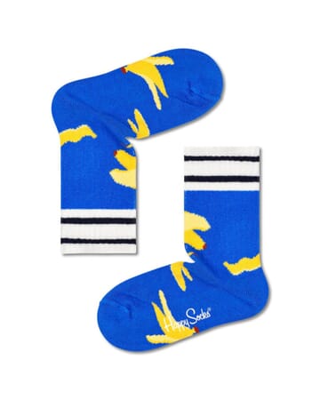 Banana Break Rib Crew Length Socks For Kids