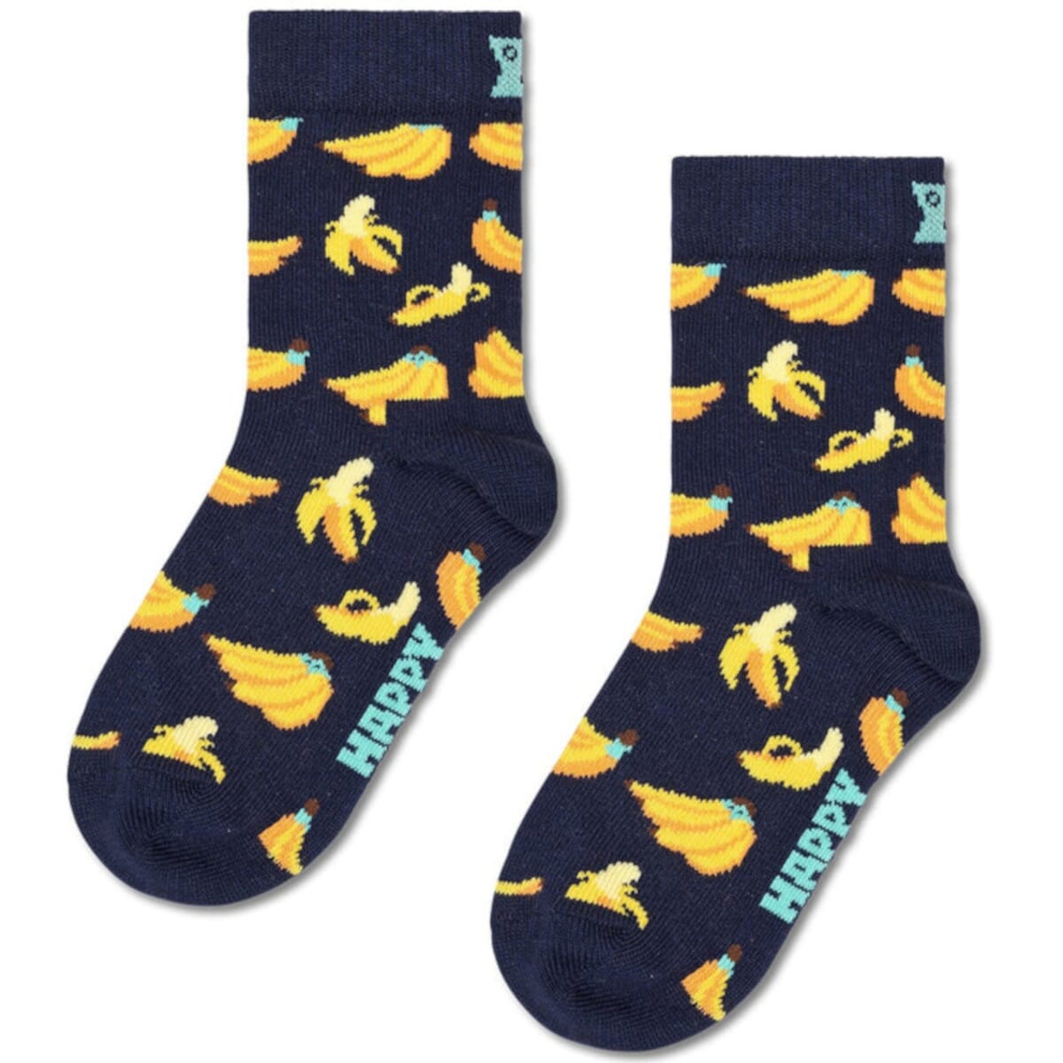 Banana Crew Length Socks For Kids