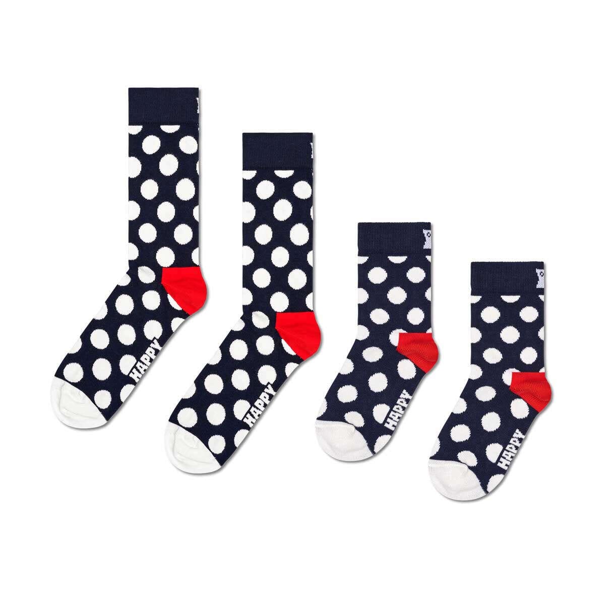Mini & Me: Matching Big Dot Sock Set for Kids & Adults
