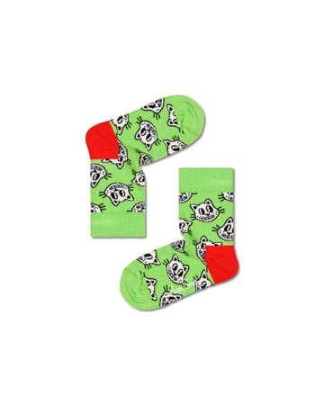 Cat Crew Length Socks For Kids