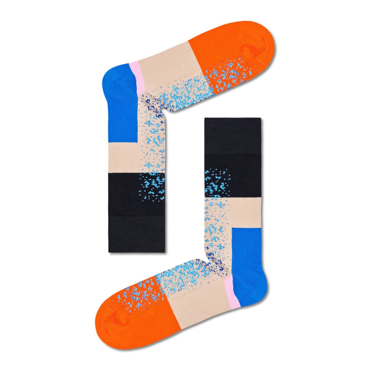 Dressed Blocked Crew Length Socks For Men