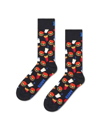 Hamburger Crew Length Socks For Women And Men
