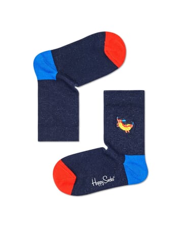 Hot Dog Dog Embroidery Crew Length Socks For Kids