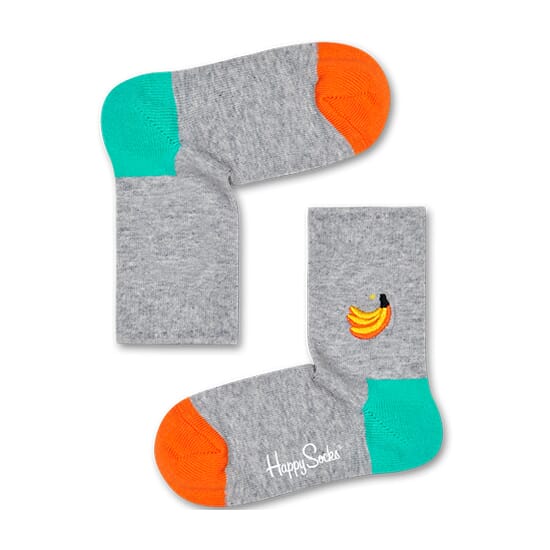 Kids Banana Embroidery Sock