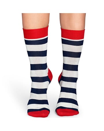 Navy Stripe Sock