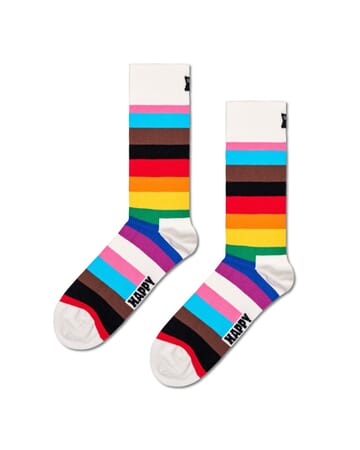 Pride Stripe Crew Length Socks For Women And Men