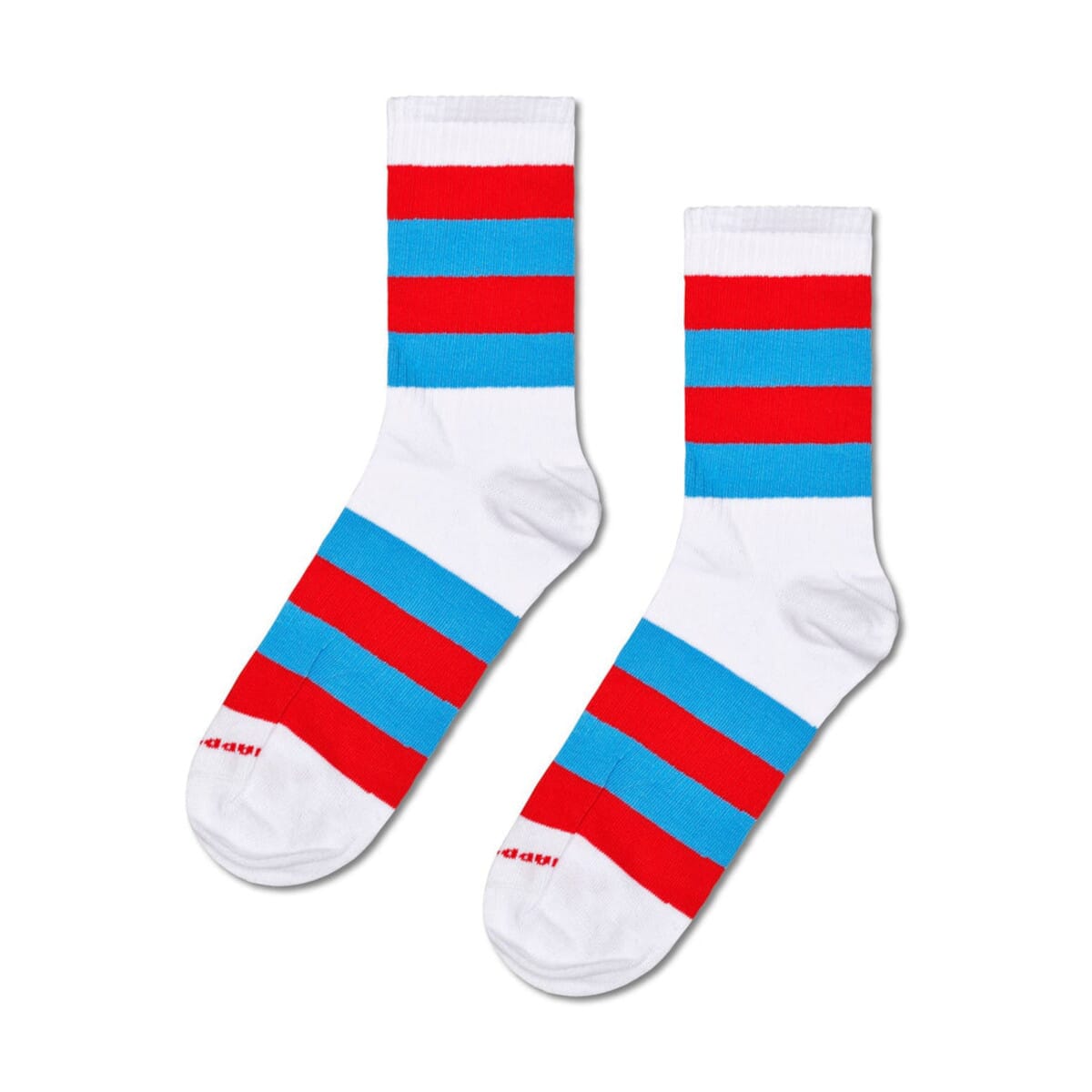 Stripe It Calf Length Socks For Women And Men