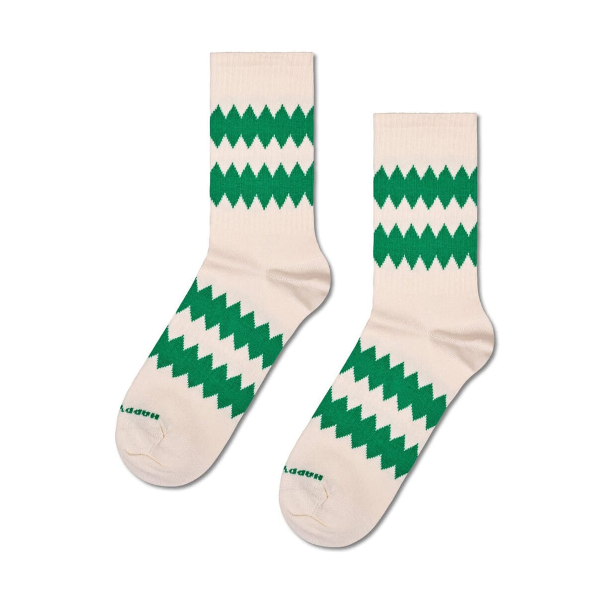Zigzag Crew Length Socks For Women And Men